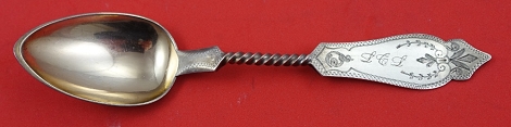 Teaspoon rose gold  twist handle  5 3/4